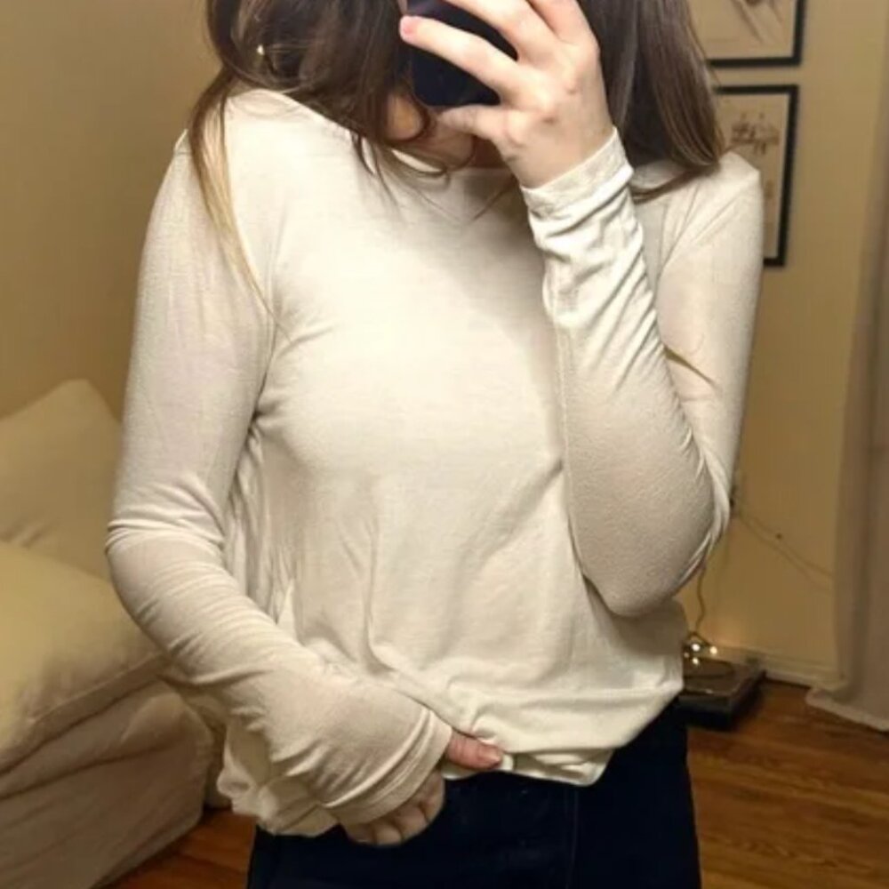 TOBI long sleeved top, low cut back